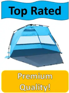 blue beach tent extended floor - #2 Best Beach Tent List