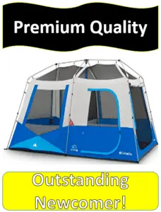 screened multi room tent