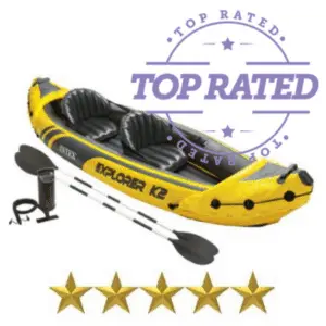 inflatable yellow kayak