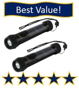 hybrid solar flash light - best value on best solar powered flashlight list