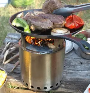 Cast iron cooking on solo stove