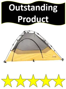 yellow gray one man TETON tent