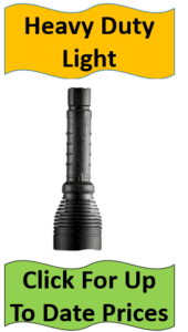 black tactical flashlight