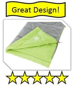 Coleman Illumi-Bug Youth Sleeping Bag - best kids sleeping bags
