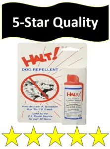 anti dog spray white container