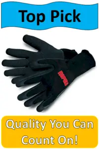 black fishing gloves red rapala logo