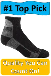 gray and black hiking sock