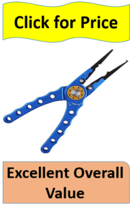 blue and orange pliers black tips