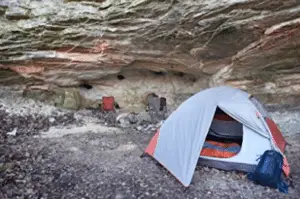 gray tent canyon camping