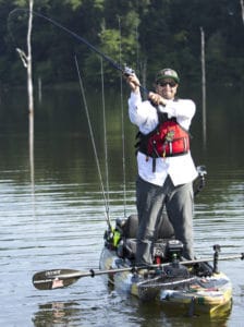 By Own work - Aquarius, CC BY-SA 4.0, https://commons.wikimedia.org/w/index.php?curid=64200976 angler fishing from a kayak