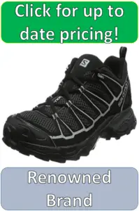 black mens hiking shoe