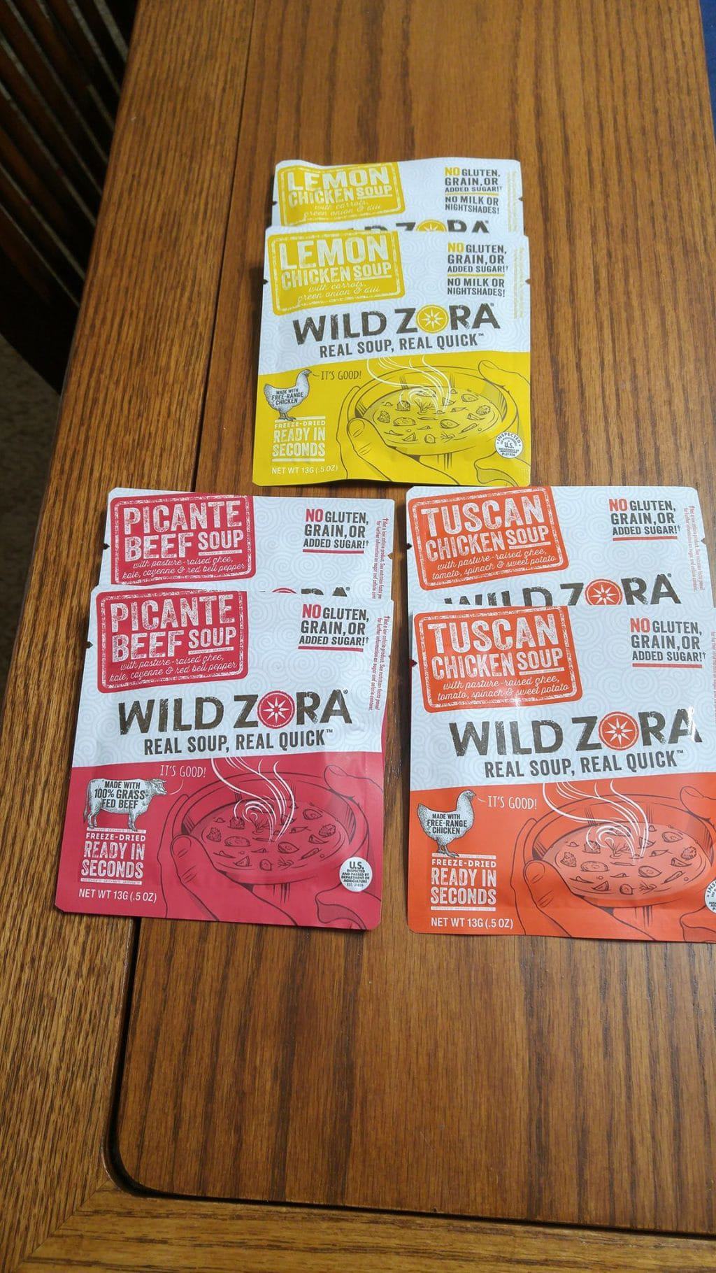 6 packets wild zora soup packets