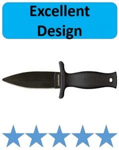 black Schrade boot knife